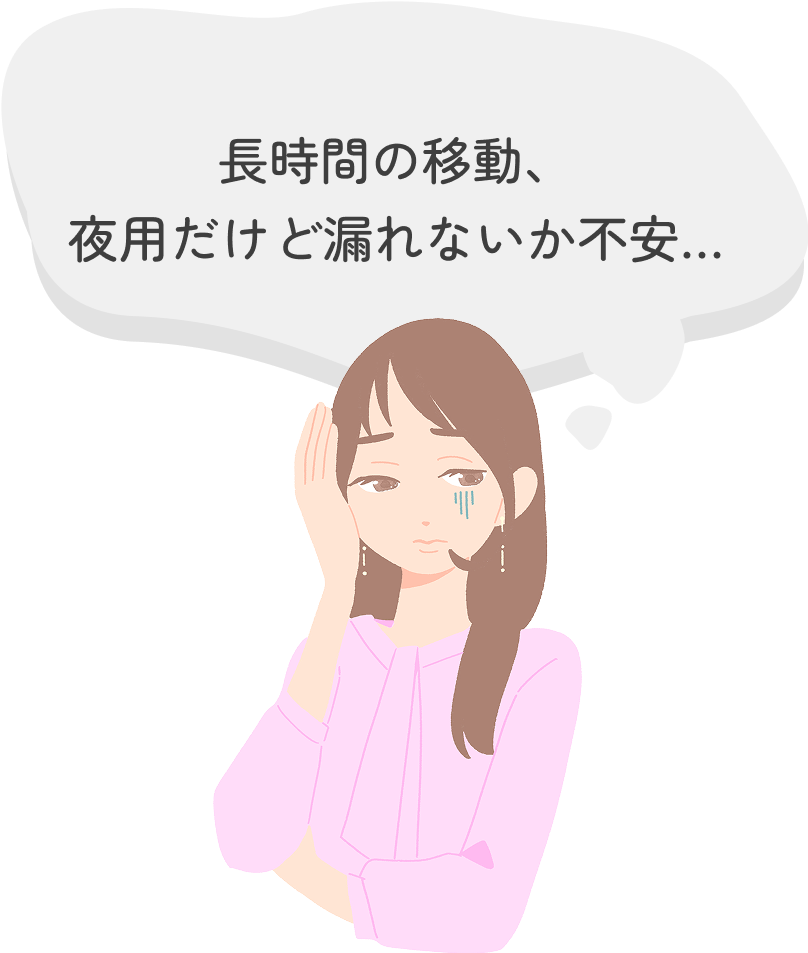 夜用だけど漏れないか不安…